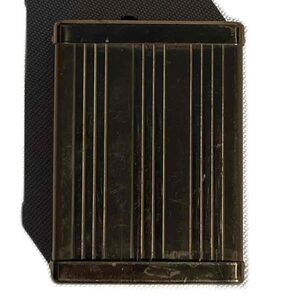 Vintage Rogers Metal Cigarette Case Slyde-Lok 1950s Gold Retro